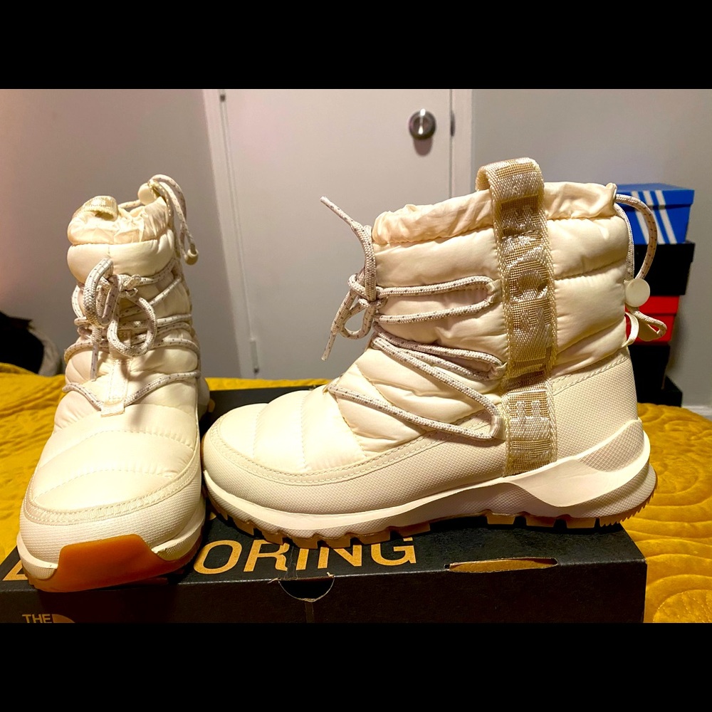 The north face boot. Limited edition cream color.